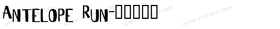 Antelope Run字体转换